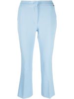 LIU JO pantalon slim à coupe courte - Bleu