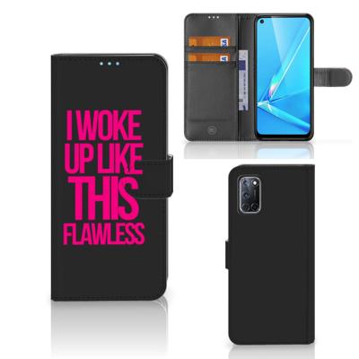 OPPO A72 | OPPO A52 Hoesje met naam Woke Up - Origineel Cadeau Zelf Maken