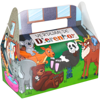 Kidsbox | 225x120x95mm | Verdwaalde dieren | karton | 50 stuks