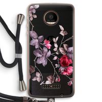 Mooie bloemen: Motorola Moto Z Force Transparant Hoesje met koord