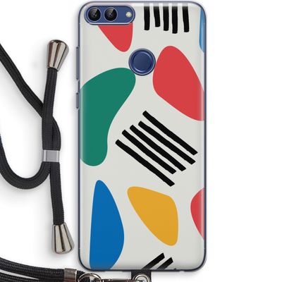 Illustratieve pop 1: Huawei P Smart (2018) Transparant Hoesje met koord