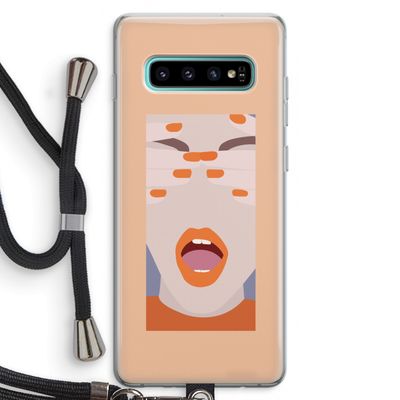 Surprise: Samsung Galaxy S10 Plus Transparant Hoesje met koord