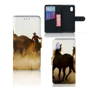 Alcatel 1B (2020) Telefoonhoesje met Pasjes Design Cowboy