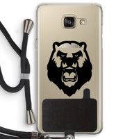 Angry Bear (black): Samsung Galaxy A5 (2016) Transparant Hoesje met koord