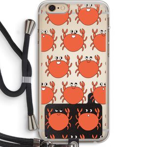 Krab: iPhone 6 PLUS / 6S PLUS Transparant Hoesje met koord