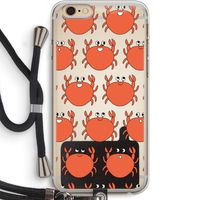 Krab: iPhone 6 PLUS / 6S PLUS Transparant Hoesje met koord