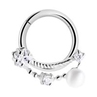 Hinged Segment Ring Chirurgisch staal 316L Piercingringen - thumbnail