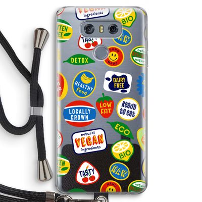 Fruitsticker: LG G6 Transparant Hoesje met koord