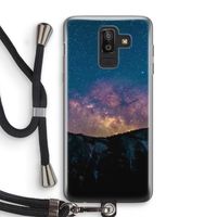 Travel to space: Samsung Galaxy J8 (2018) Transparant Hoesje met koord