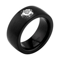 Zwarte Ring Chirurgisch staal 316L Ringen
