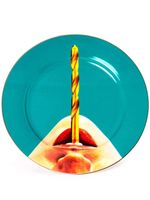 Seletti assiette Drill - Bleu - thumbnail