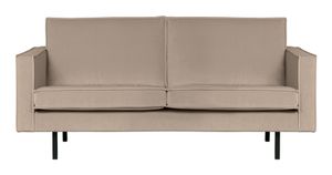 BePureHome 2,5-zits Bank 'Rodeo' Velvet, kleur Khaki