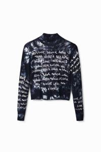 Tie-dye trui Manifesto - BLACK - XS
