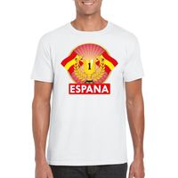 Wit Spanje supporter kampioen shirt heren