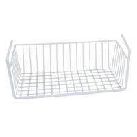 Kastmandje - wit - metaal - 37 x 25 x 11 cm - opberg hangmand