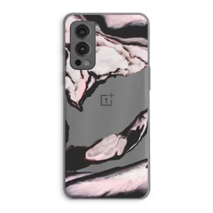 Roze stroom: OnePlus Nord 2 5G Transparant Hoesje