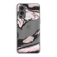 Roze stroom: OnePlus Nord 2 5G Transparant Hoesje