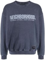 Neighborhood sweat en coton à logo imprimé - Bleu - thumbnail