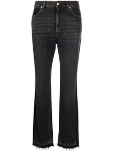 Alexander McQueen jean bootcut à taille haute - Noir