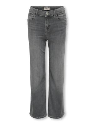 Kids ONLY winter jeansbroek meisjes - grijs - KogMadison - wide leg fit