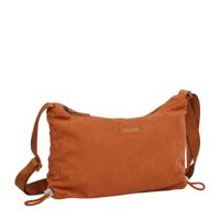 New Rebels Ribbi Rose Schoudertas 6.1L Ribstof Polyester - Comfortabele dagelijkse crossbody Oranje Coffee Brown