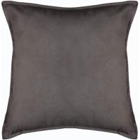 Bank/sierkussens huiskamer Sophia - 52 x 52 cm - Donkergrijs - polyester - met rits