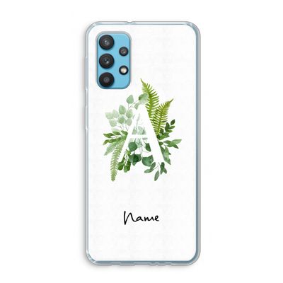 Green Brush: Samsung Galaxy A32 4G Transparant Hoesje