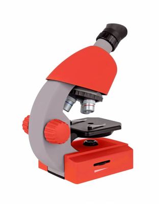 Bresser Optik 8851300E8G000 rot Kindermicroscoop Monoculair 640 x Doorvallend licht