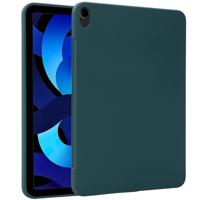 Accezz Liquid Silicone Backcover met penhouder iPad Air 5 (2022) / Air 4 (2020) Tablethoesje Groen