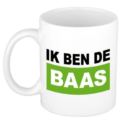 Cadeau mok voor baas - groen - grappig - keramiek - 300 ml - boss Cadeau mok voor baas - groen - grappig - keramiek - 300 ml - boss