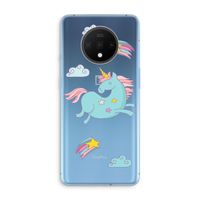 Vliegende eenhoorn: OnePlus 7T Transparant Hoesje