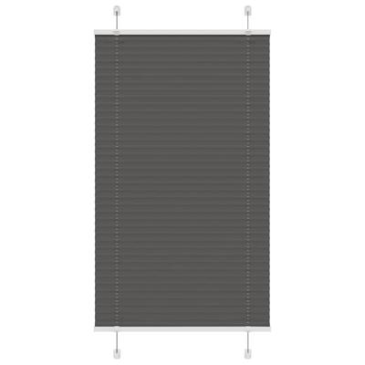 Pliss rolgordijn 75x150 cm stofbreedte 74,4 cm polyester zwart