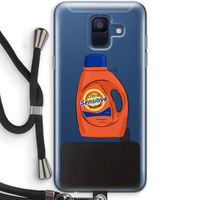 Ultra Sensitive: Samsung Galaxy A6 (2018) Transparant Hoesje met koord