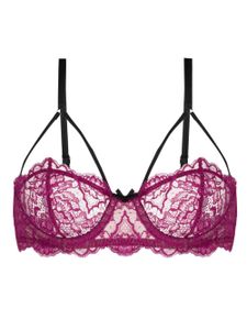 Fleur Du Mal soutien-gorge Roxy à fleurs brodées - Rose