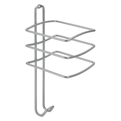 Metaltex Onda Haardrogerhouder 10x10x25 cm Zilver