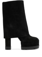 Casadei bottes en daim - Noir