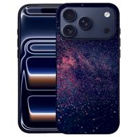 Hoesje iPhone 17 Pro Max Stars Zwart TPU Randen PU