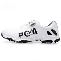 PGM Golf roterende gesp waterdichte microfiber leder ademend non-slip sneakers voor mannen (kleur: wit zwart grootte: 39)