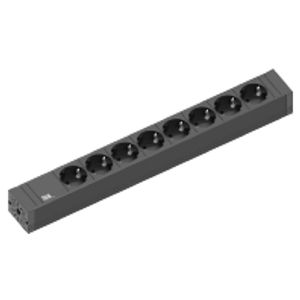 420.0019  - Socket outlet strip black 420.0019