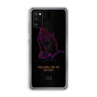 Praying For My Haters: Samsung Galaxy A41 Transparant Hoesje