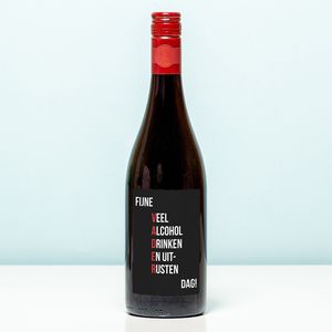 Wijnfles Fijne Vaderdag - Rood (Merlot)