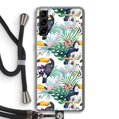 Tukans: Samsung Galaxy S21 Plus Transparant Hoesje met koord
