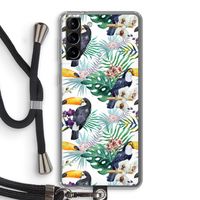 Tukans: Samsung Galaxy S21 Plus Transparant Hoesje met koord