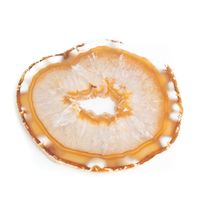 Agaatschijf Onderzetter Natuur - Middel (6 - 8 cm)