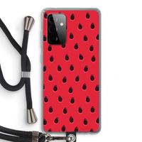 Watermelon: Samsung Galaxy A72 5G Transparant Hoesje met koord