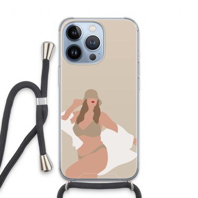 One of a kind: iPhone 13 Pro Transparant Hoesje met koord