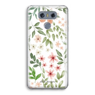 Botanical sweet flower heaven: LG G6 Transparant Hoesje