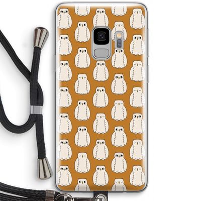 Uilen: Samsung Galaxy S9 Transparant Hoesje met koord