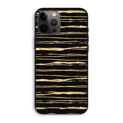 Gouden strepen: iPhone 12 Pro Max Biologisch afbreekbaar hoesje