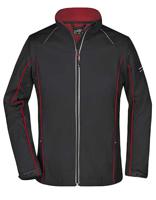 James & Nicholson JN1121 Ladies´ Zip-Off Softshell Jacket - /Black/Red - XL